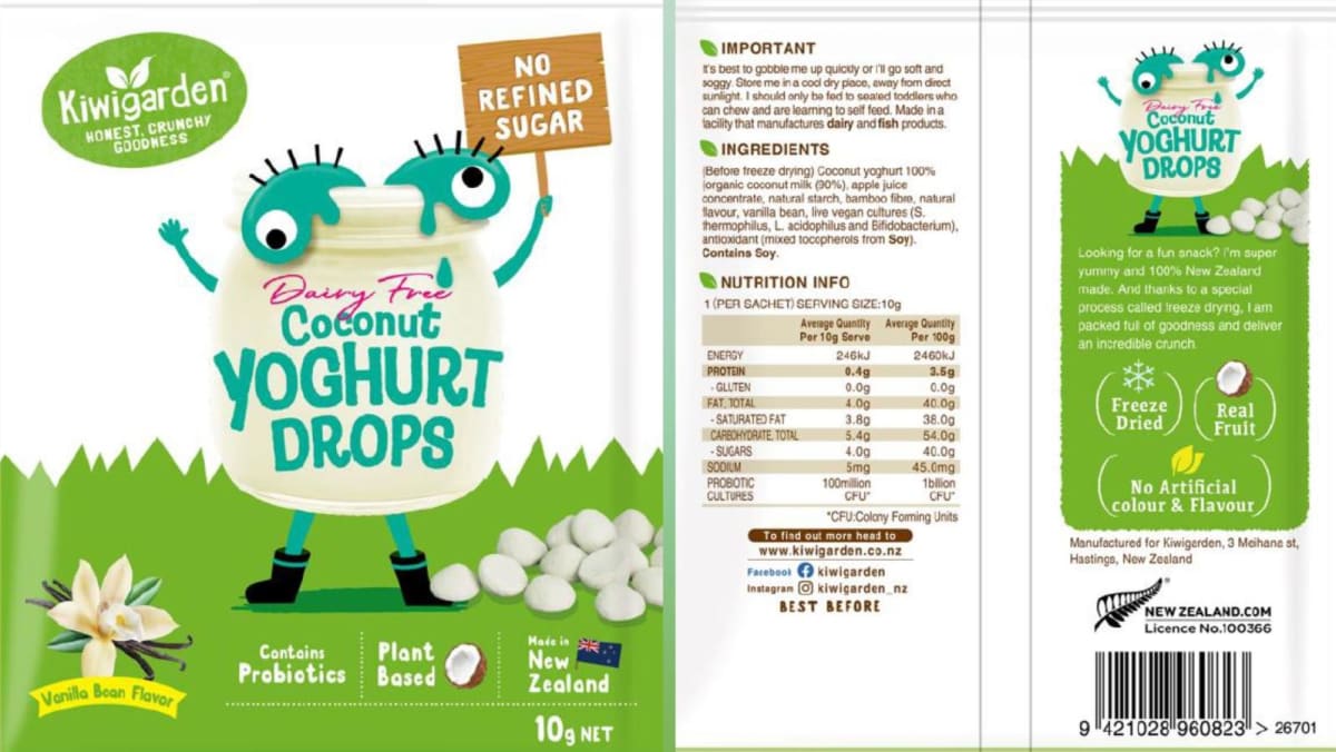 Yogurt snack from New Zealand recalled over undeclared milk allergen CNA